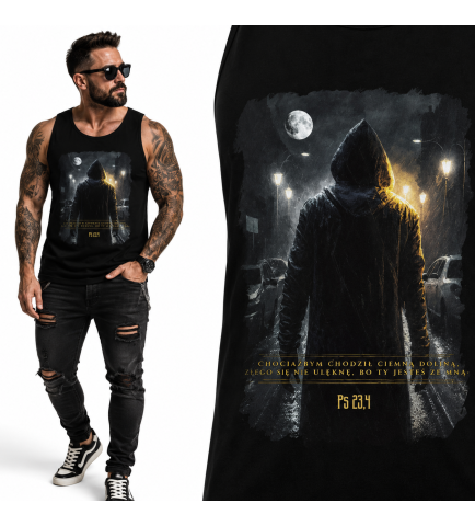 tank-top Chrześcijański  Chociażbym chodził ciemną doliną